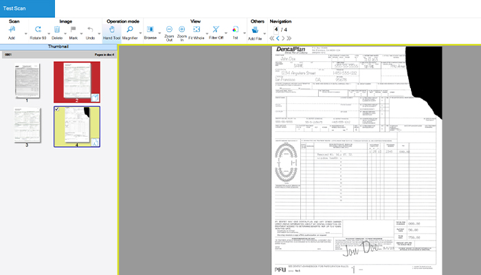 Simple scan mode graphic